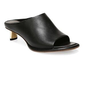 VINCE Ezzy Mule Black Leather size 9